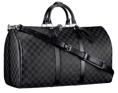 lv black duffle bag